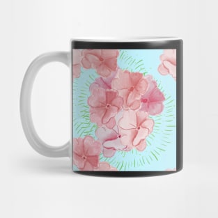 Pink flower pattern  impatient Mug